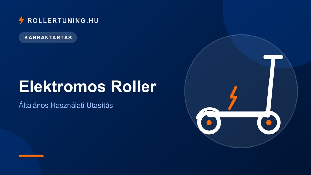 Elektromos Roller – Általános Használati Utasítás – illusztráció