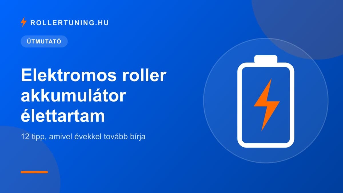 Elektromos roller akkumulátor élettartam: 12 tipp, amivel évekkel tovább bírja – illusztráció
