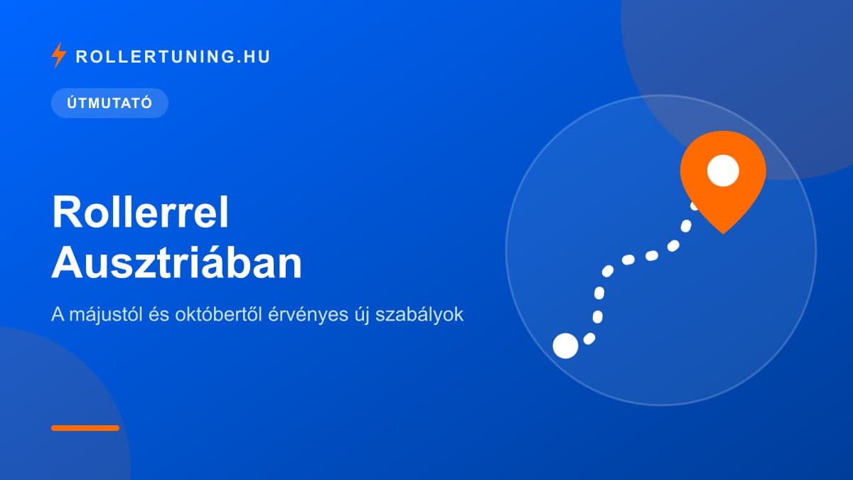 Rollerrel Ausztriában: a májustól és októbertől érvényes új szabályok – illusztráció