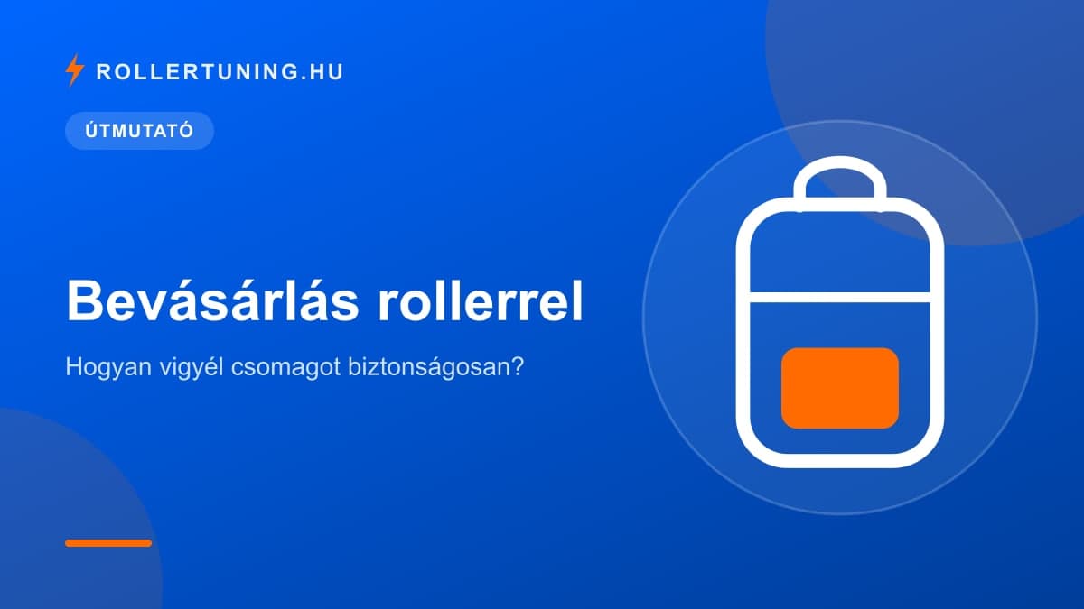 Bevásárlás rollerrel: hogyan vigyél csomagot biztonságosan? – illusztráció