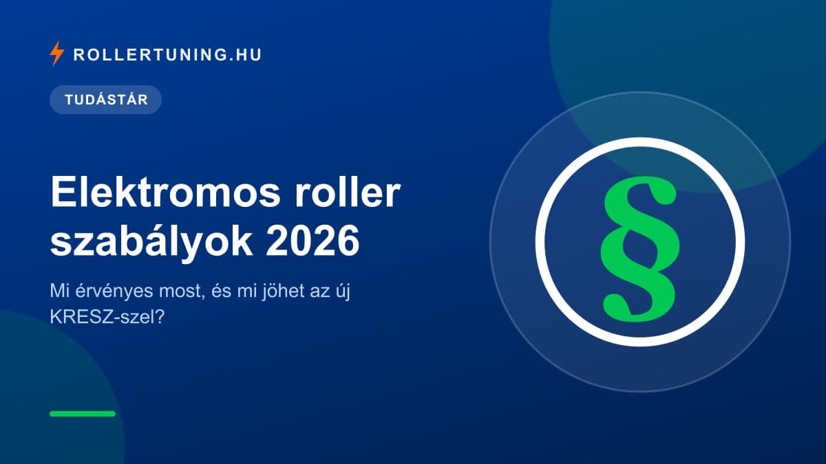 Elektromos roller szabályok 2026: mi érvényes most, és mi jöhet az új KRESZ-szel? – illusztráció