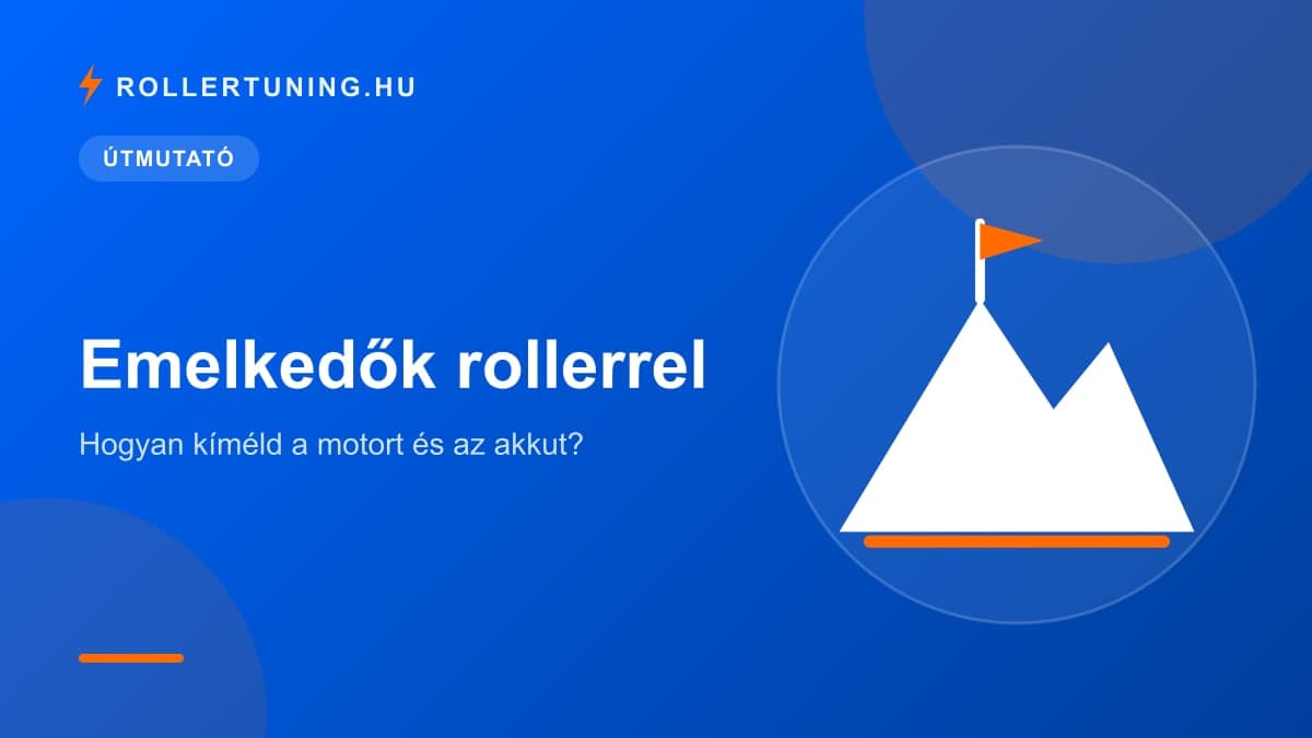 Emelkedők rollerrel: hogyan kíméld a motort és az akkut? – illusztráció