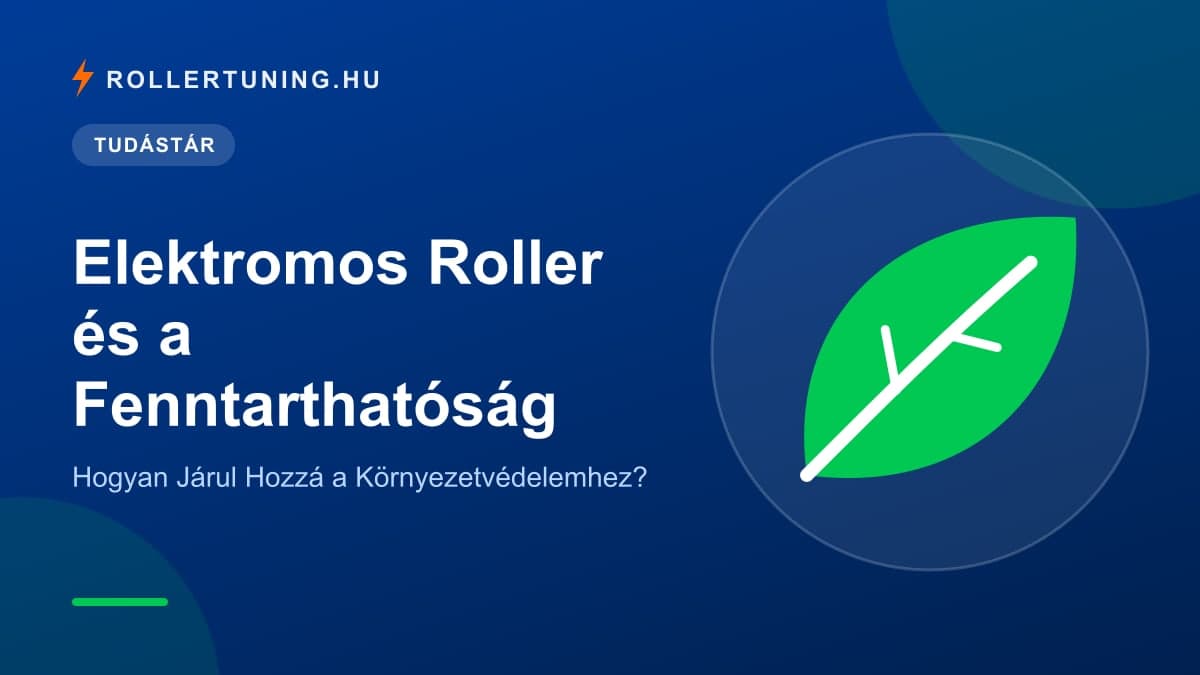 Elektromos Roller és a Fenntarthatóság – Hogyan Járul Hozzá a Környezetvédelemhez? – illusztráció