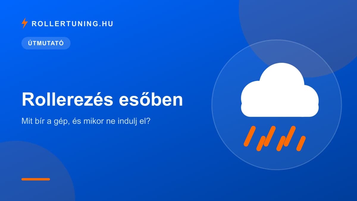 Rollerezés esőben: mit bír a gép, és mikor ne indulj el? – illusztráció