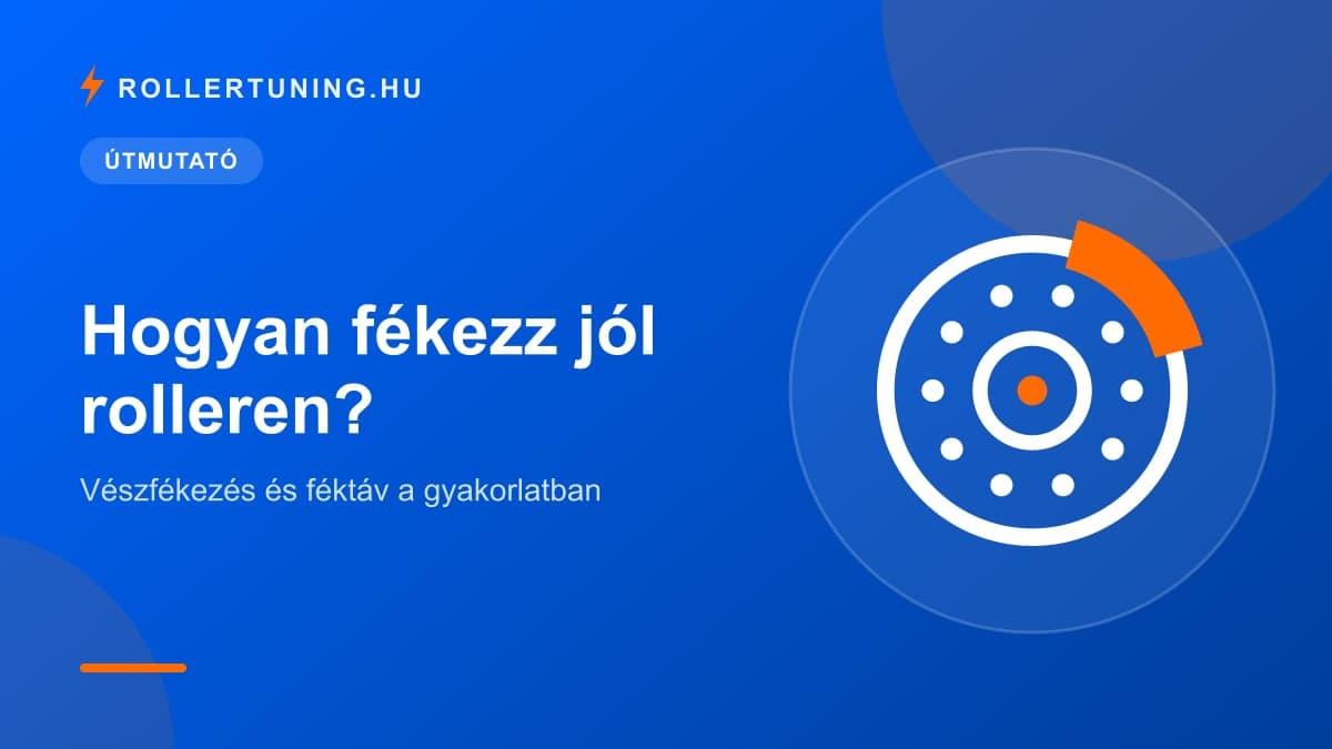 Hogyan fékezz jól rolleren? Vészfékezés és féktáv a gyakorlatban – illusztráció