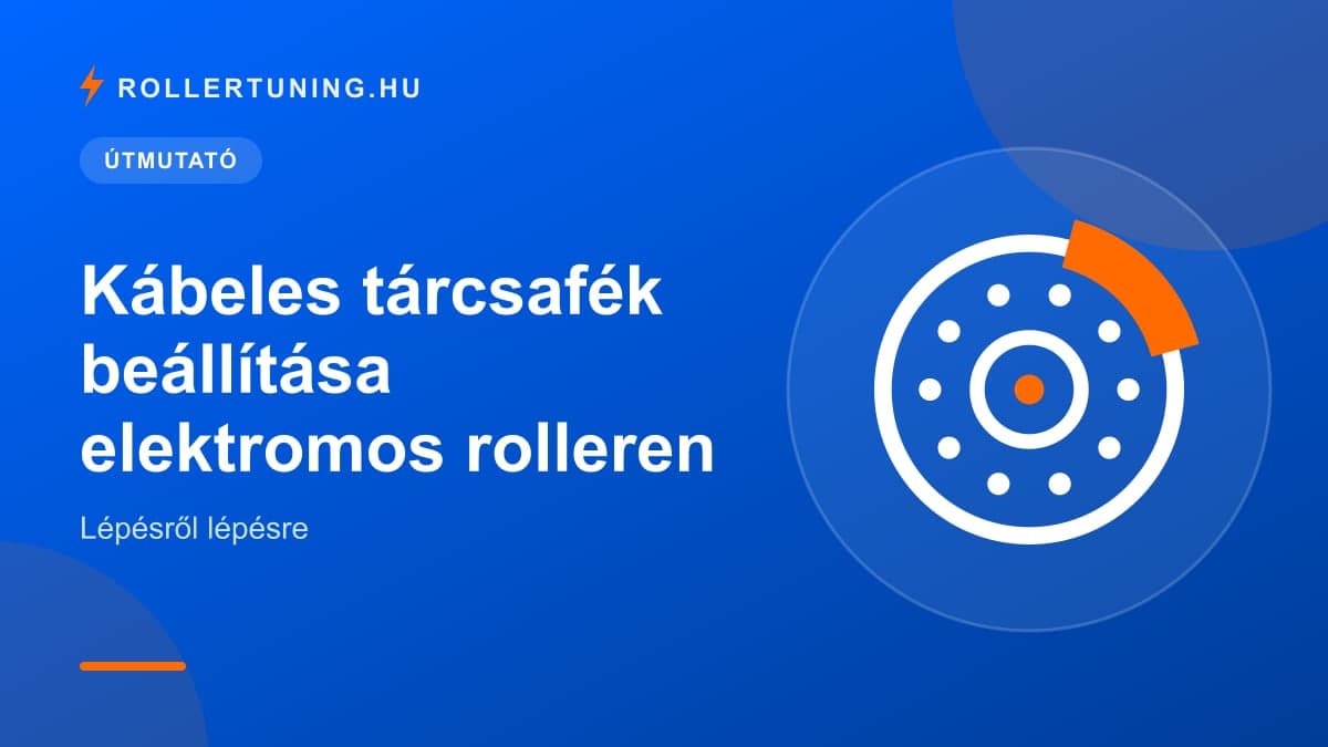 Kábeles tárcsafék beállítása elektromos rolleren: lépésről lépésre – illusztráció