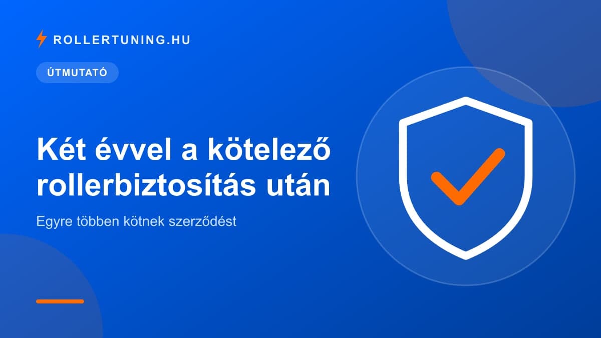 Két évvel a kötelező rollerbiztosítás után: egyre többen kötnek szerződést – illusztráció