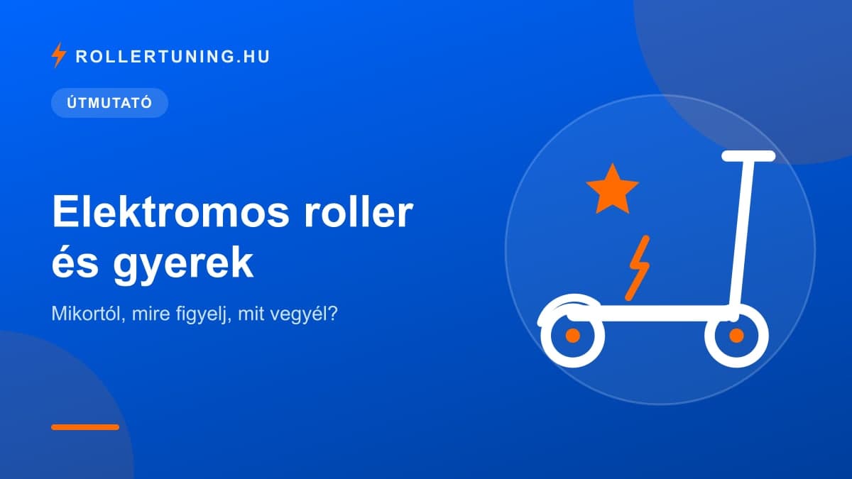 Elektromos roller és gyerek: mikortól, mire figyelj, mit vegyél? – illusztráció