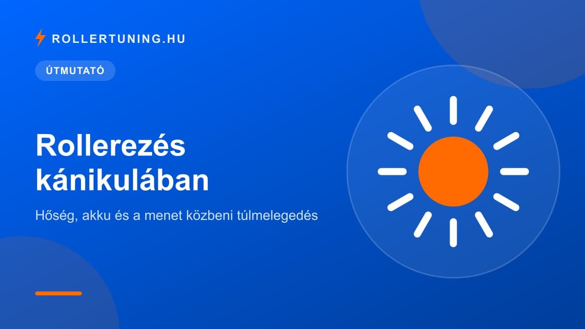 Rollerezés kánikulában: hőség, akku és a menet közbeni túlmelegedés – illusztráció