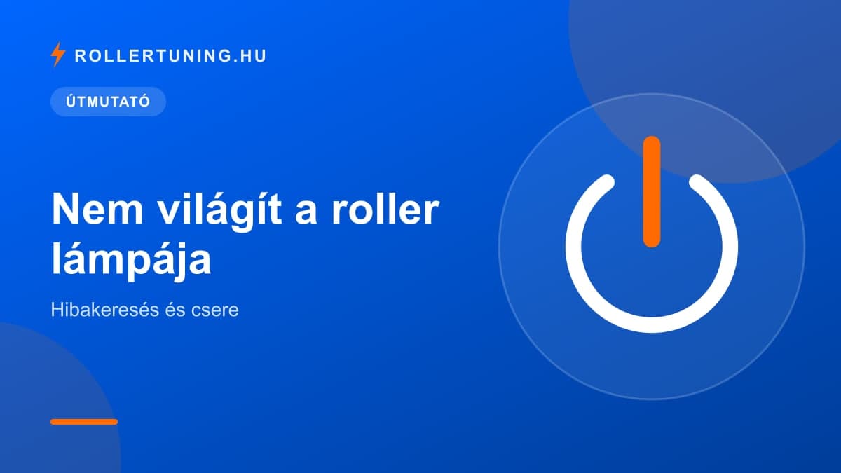 Nem világít a roller lámpája: hibakeresés és csere – illusztráció