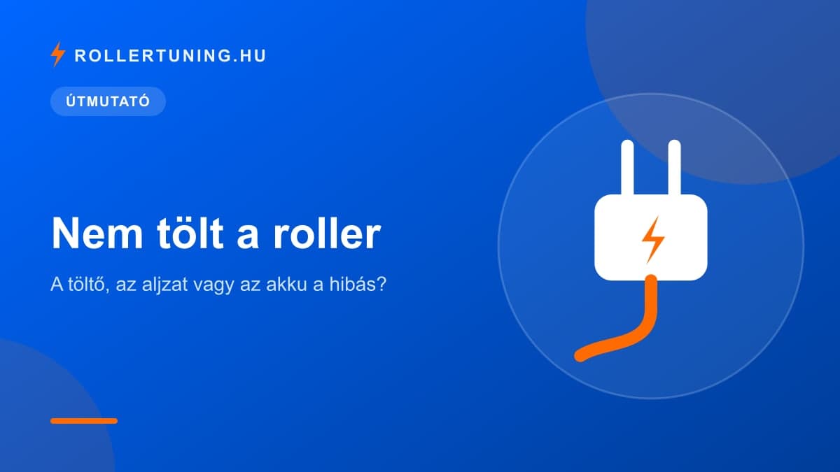 Nem tölt a roller: a töltő, az aljzat vagy az akku a hibás? – illusztráció
