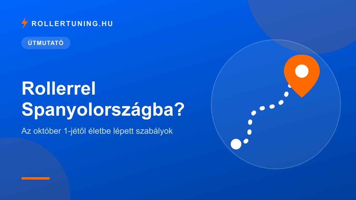 Rollerrel Spanyolországba? Az október 1-jétől életbe lépett szabályok – illusztráció