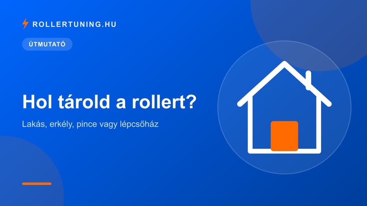 Hol tárold a rollert? Lakás, erkély, pince vagy lépcsőház – illusztráció