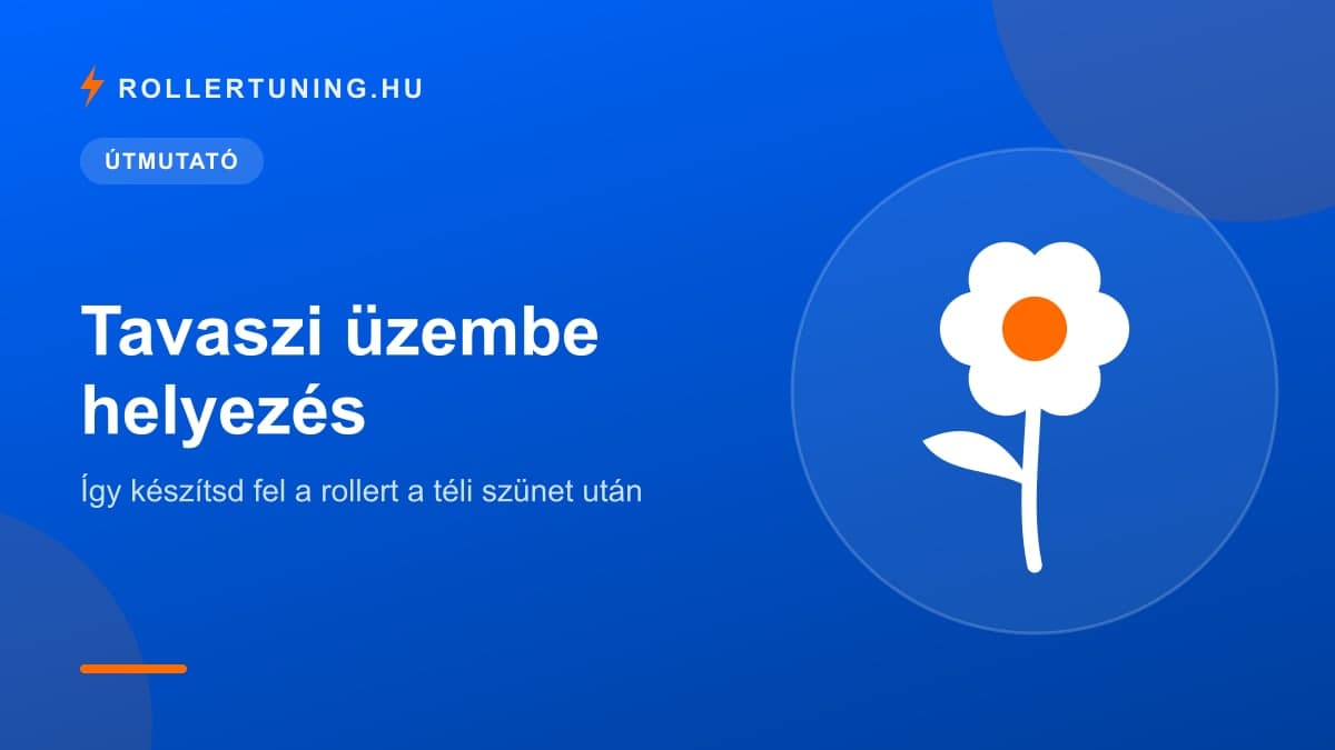 Tavaszi üzembe helyezés: így készítsd fel a rollert a téli szünet után – illusztráció