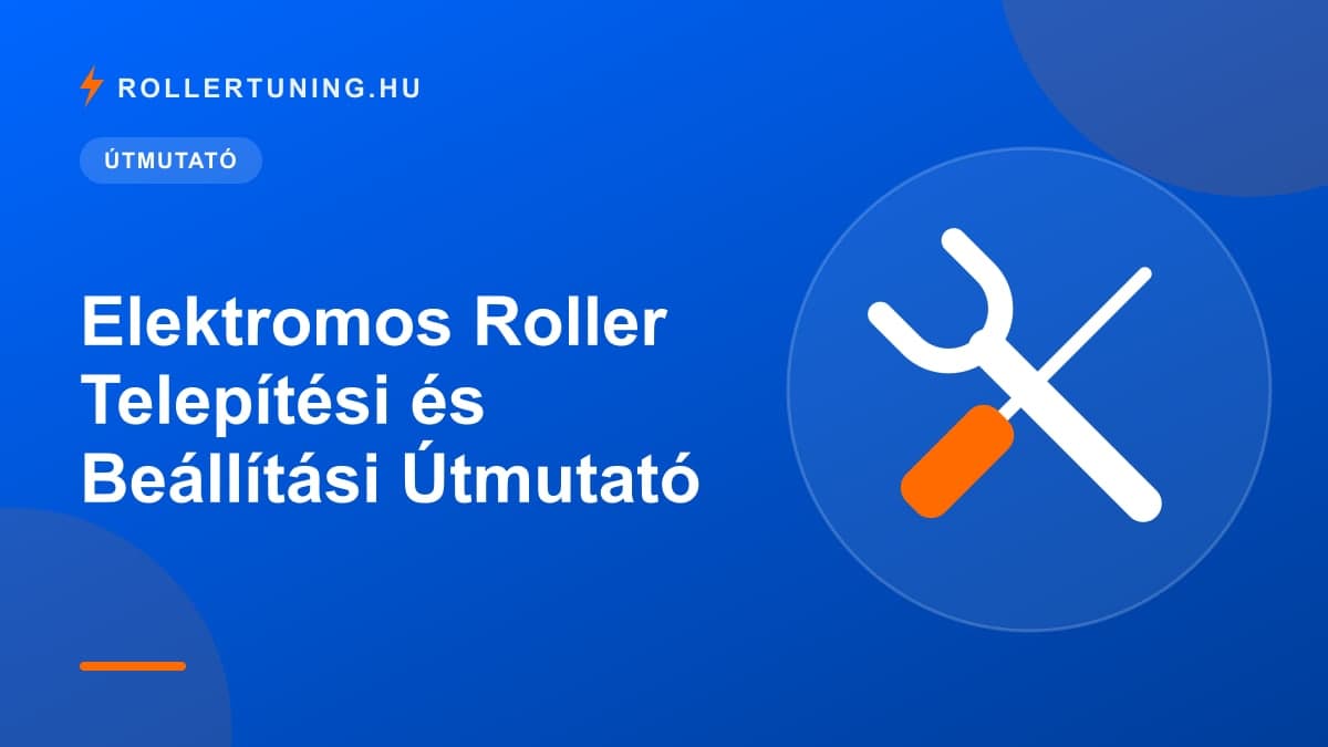 Elektromos Roller Telepítési és Beállítási Útmutató – illusztráció
