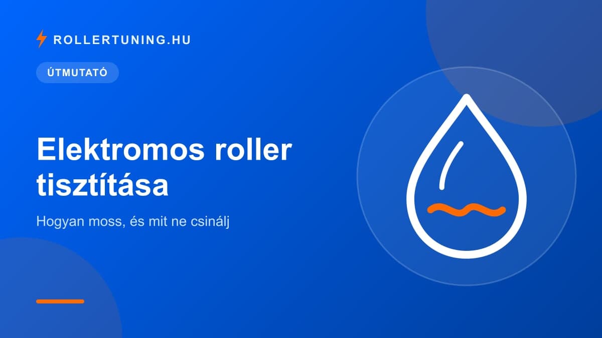 Elektromos roller tisztítása: hogyan moss, és mit ne csinálj – illusztráció