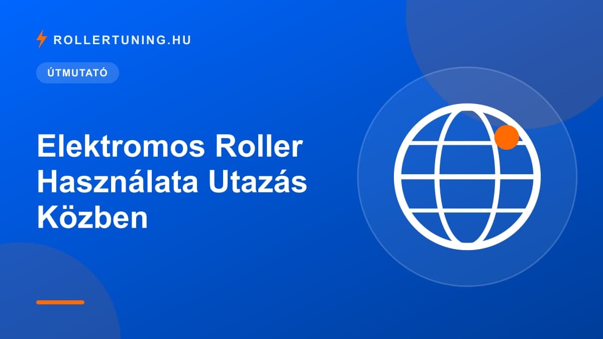 Elektromos Roller Használata Utazás Közben – illusztráció