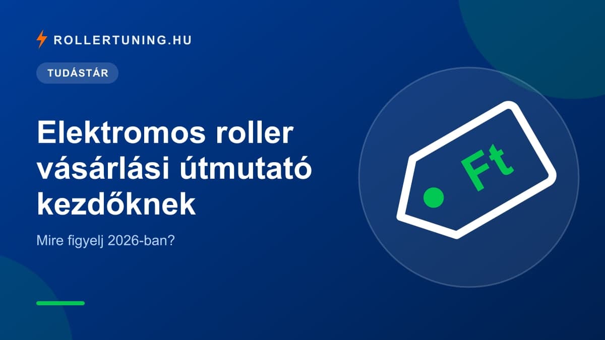 Elektromos roller vásárlási útmutató kezdőknek: mire figyelj 2026-ban? – illusztráció