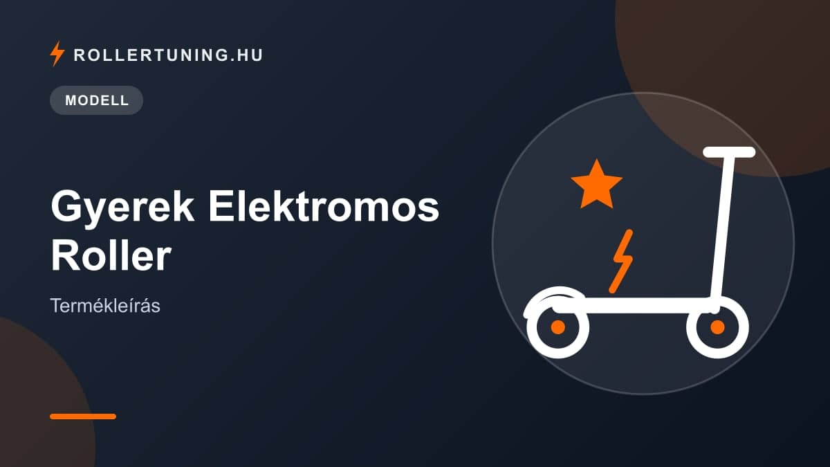 Gyerek Elektromos Roller – Termékleírás – illusztráció