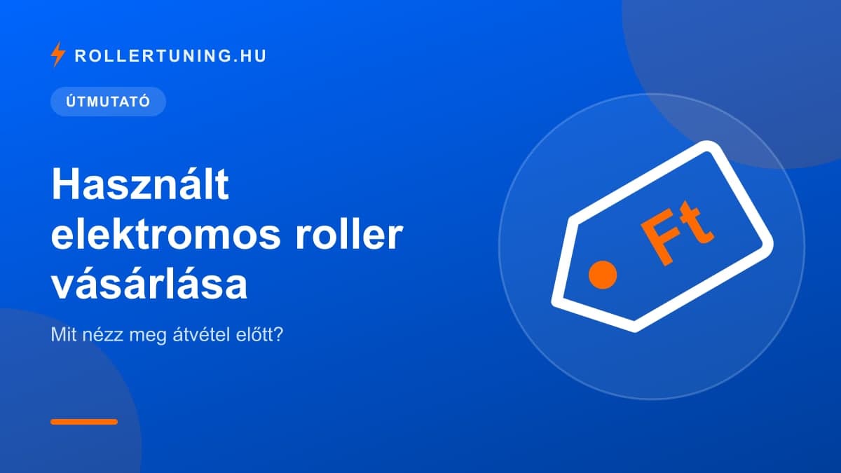 Használt elektromos roller vásárlása – mit nézz meg átvétel előtt? – illusztráció
