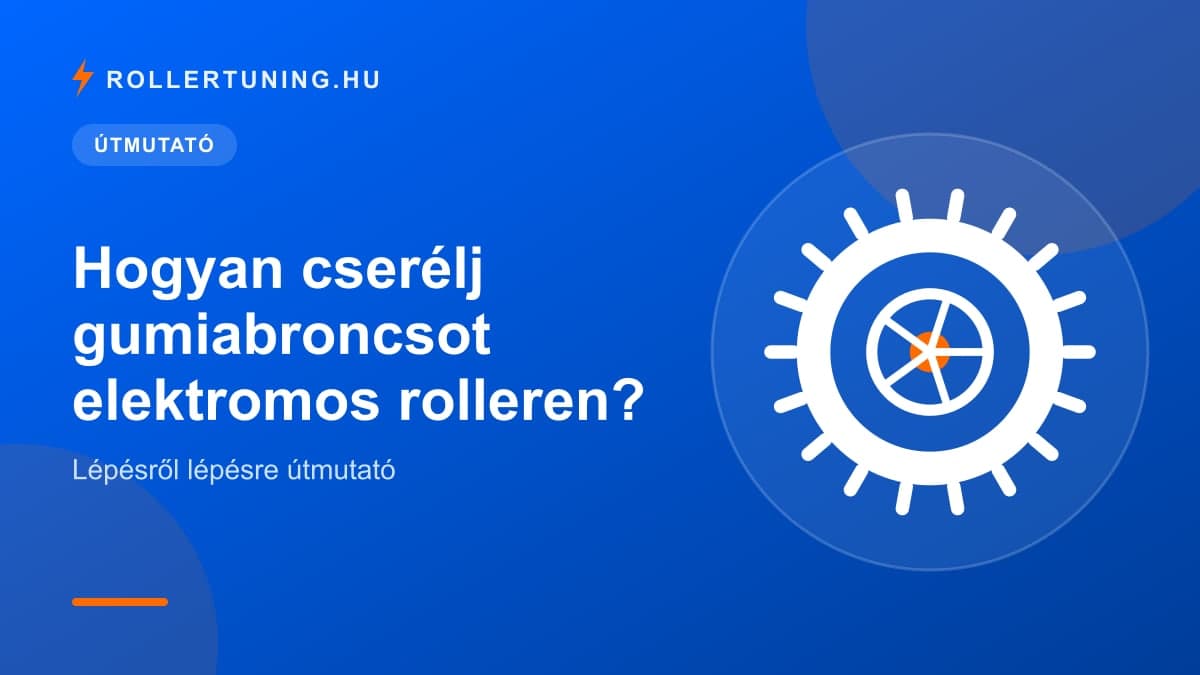 Hogyan cserélj gumiabroncsot elektromos rolleren? Lépésről lépésre útmutató – illusztráció