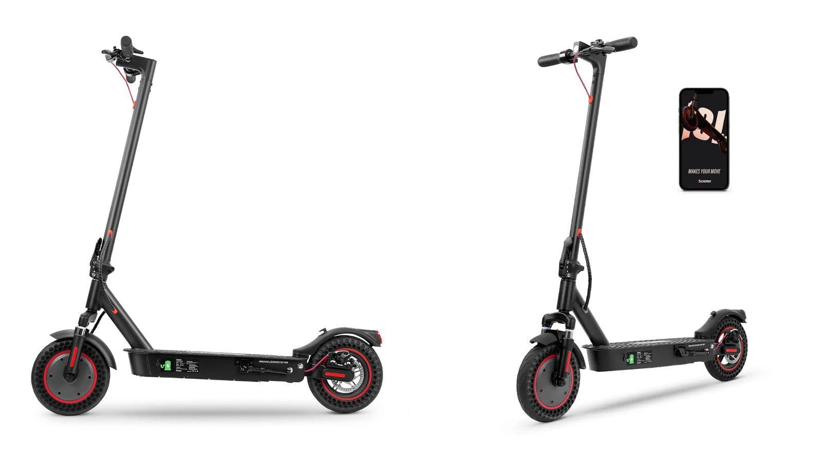 Az iScooter i9 Max elektromos roller két termékfotón