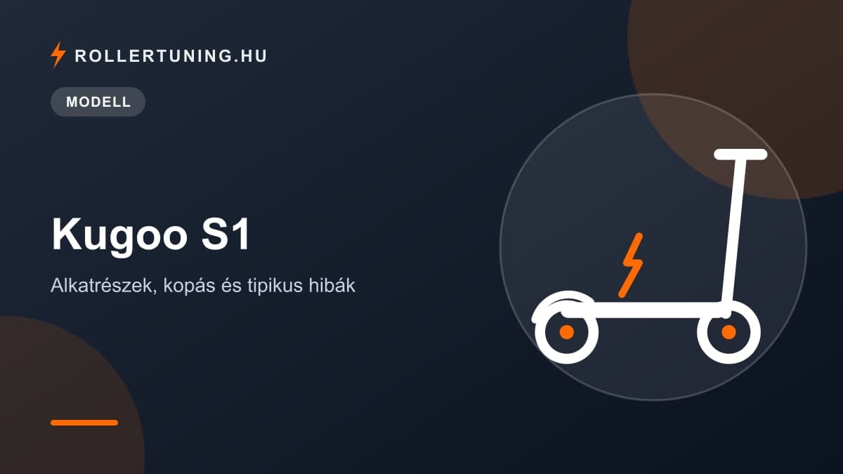 Kugoo S1 – alkatrészek, kopás és tipikus hibák – illusztráció