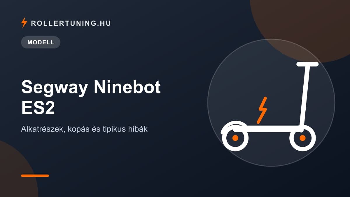 Segway Ninebot ES2 – alkatrészek, kopás és tipikus hibák – illusztráció