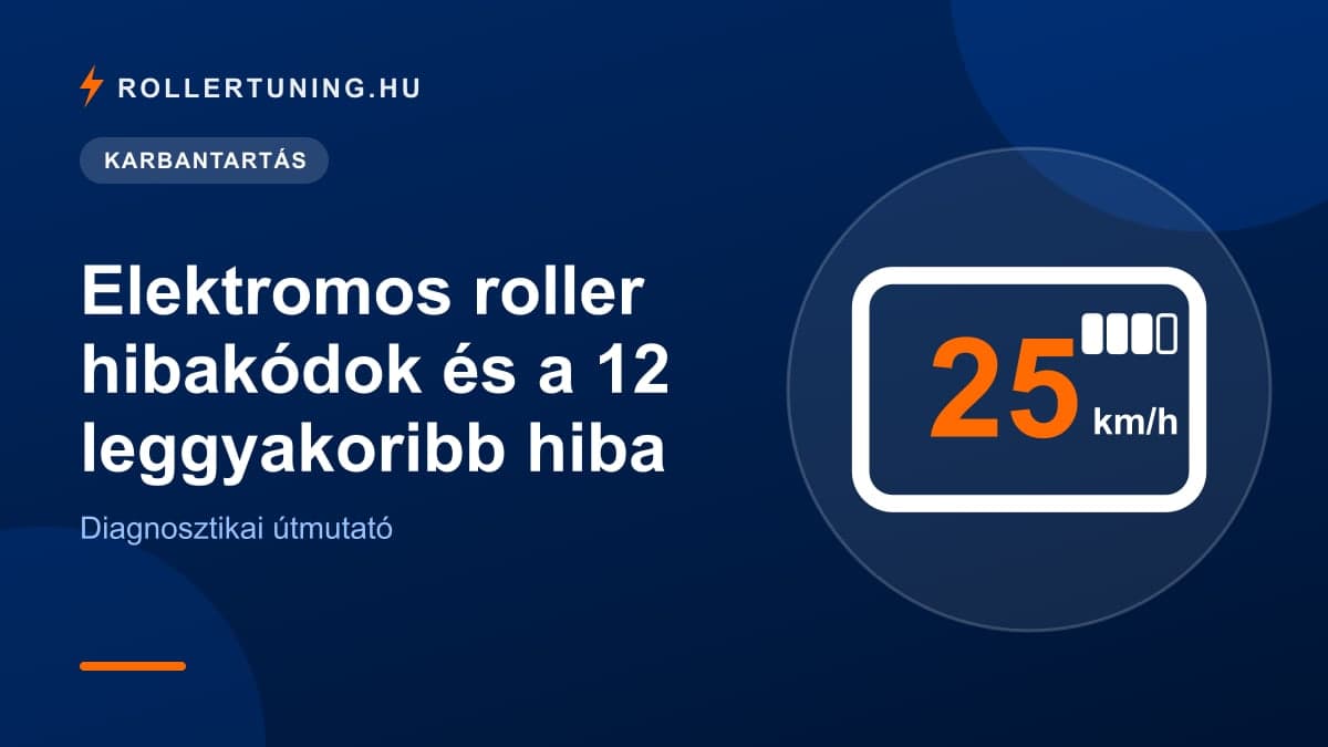 Elektromos roller hibakódok és a 12 leggyakoribb hiba – diagnosztikai útmutató – illusztráció