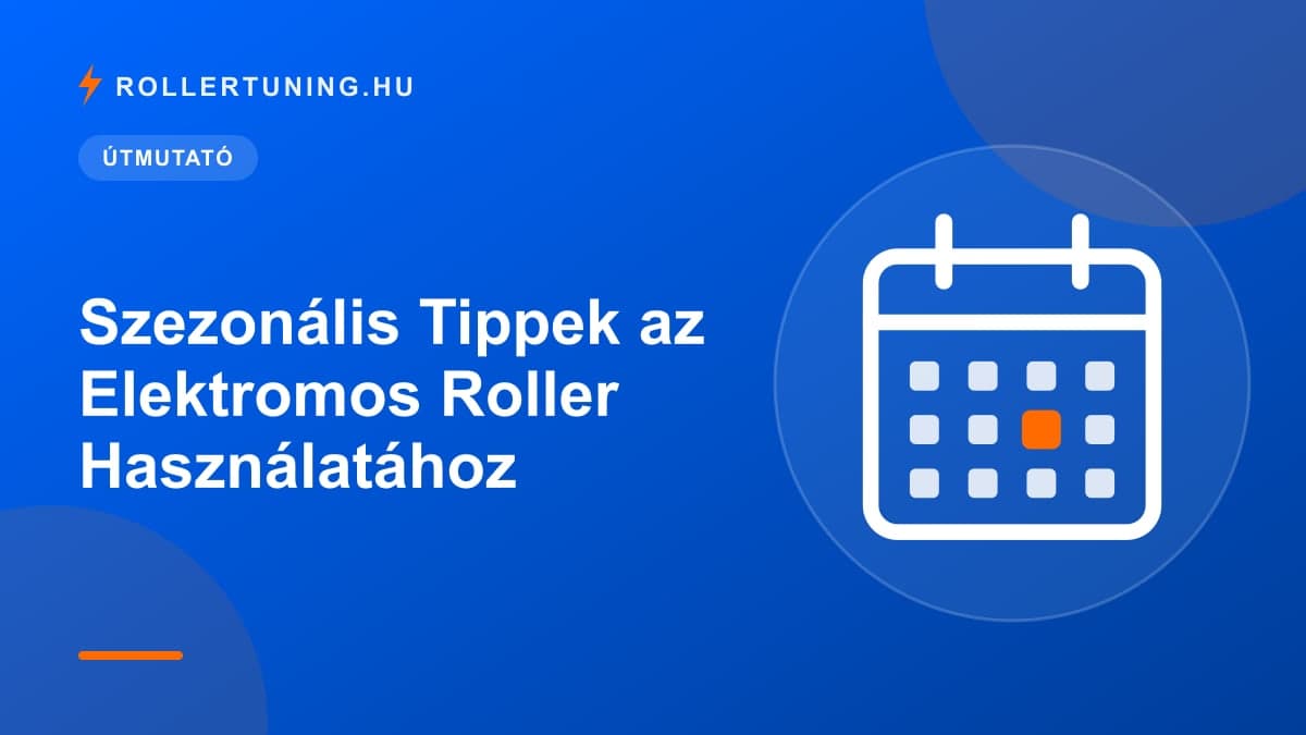 Szezonális Tippek az Elektromos Roller Használatához – illusztráció