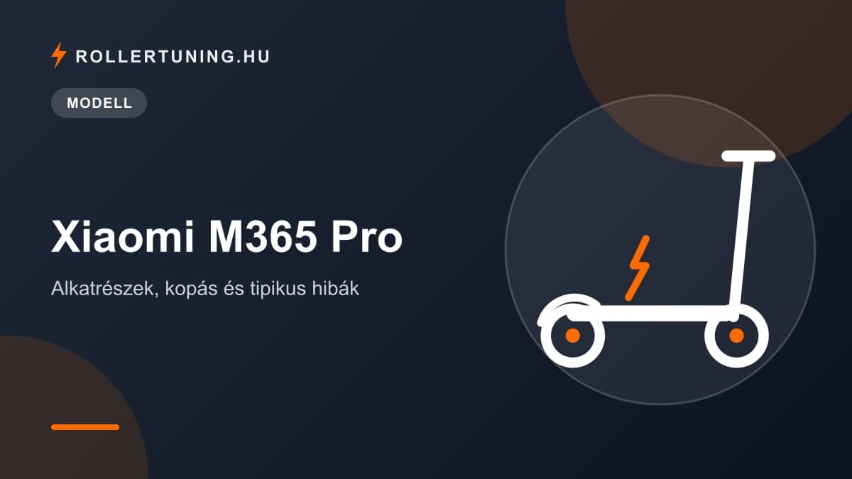 Xiaomi M365 Pro – alkatrészek, kopás és tipikus hibák – illusztráció