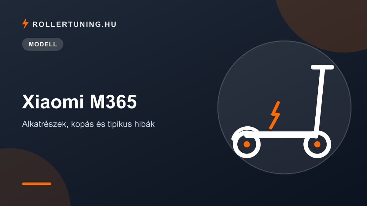 Xiaomi M365 – alkatrészek, kopás és tipikus hibák – illusztráció