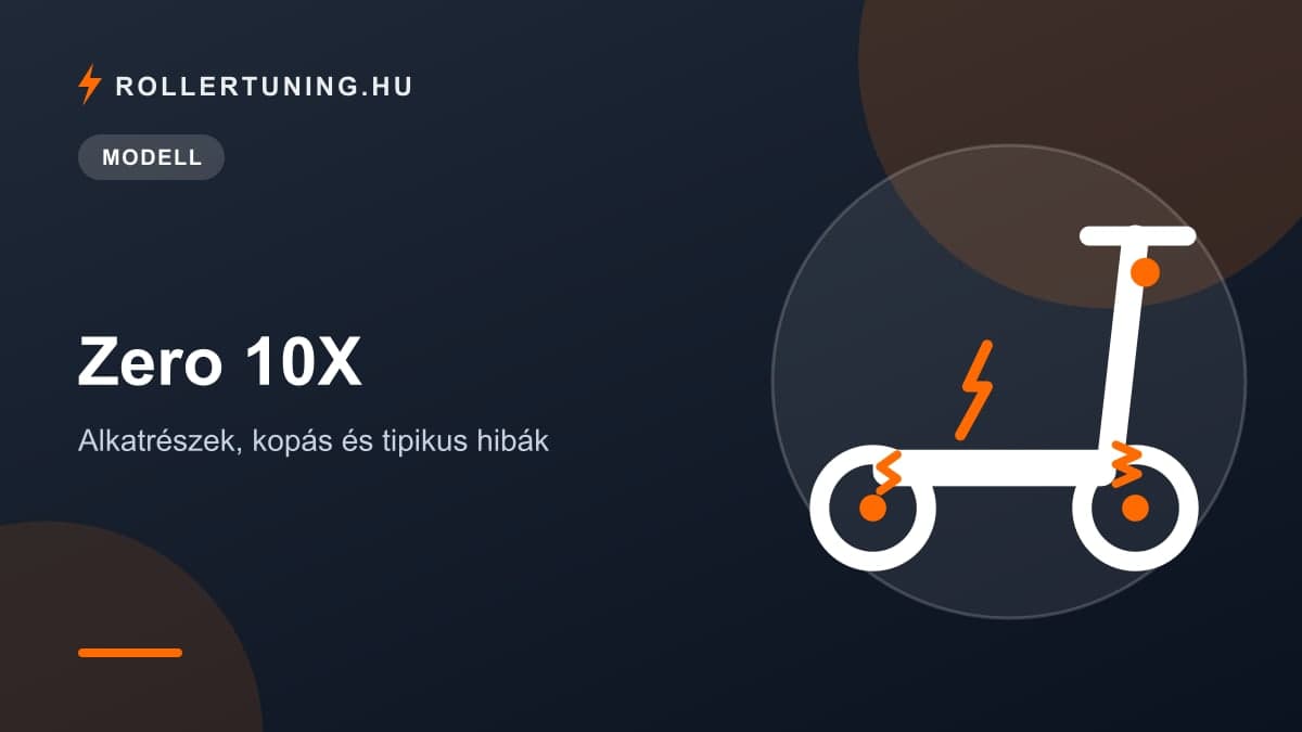 Zero 10X – alkatrészek, kopás és tipikus hibák – illusztráció