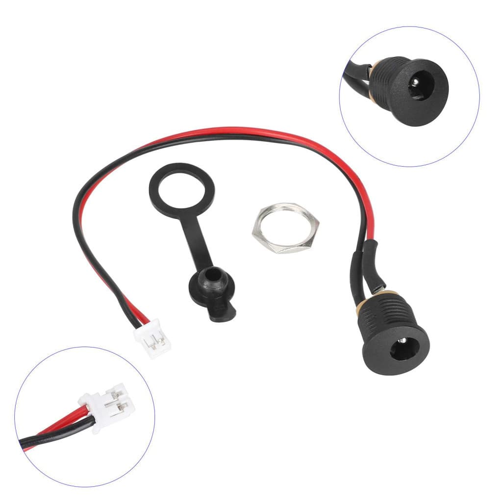 DC 5.5×2.1mm töltőcsatlakozó – E-roller és e-bringa tápcsatlakozó alkatrész