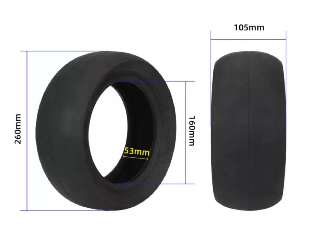 100/55-6,5 külső gumi (tubeless) 11"