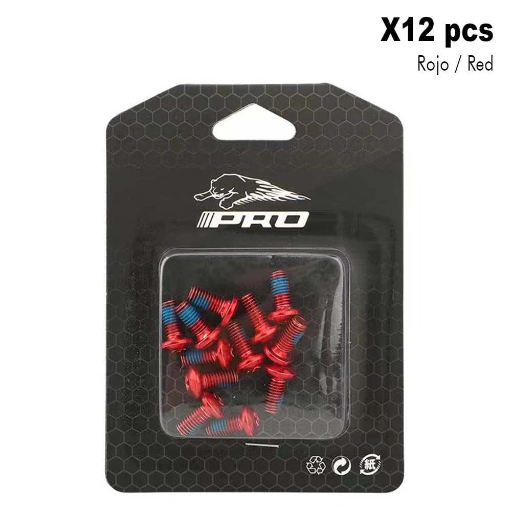 Piros tárcsacsavarok (12 db)