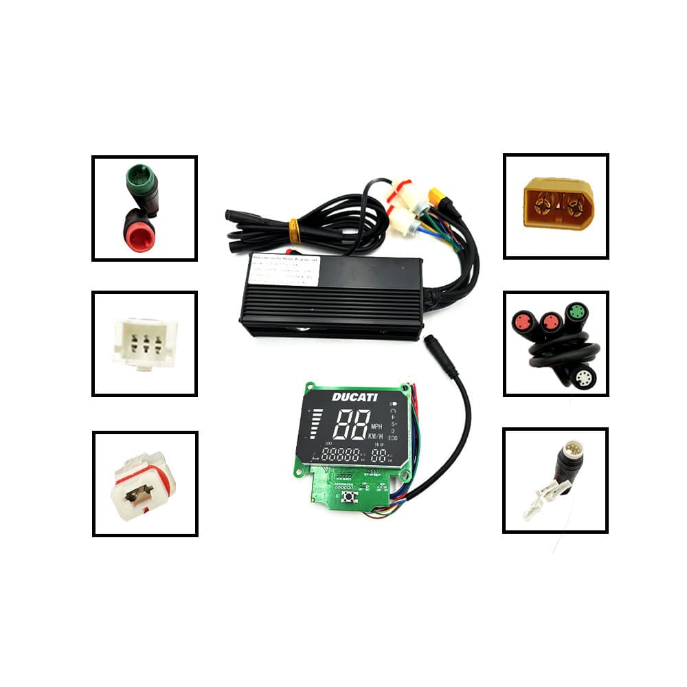 Kijelző és control unit szett Ducati 48V Scrambler E-Cross plug XT90