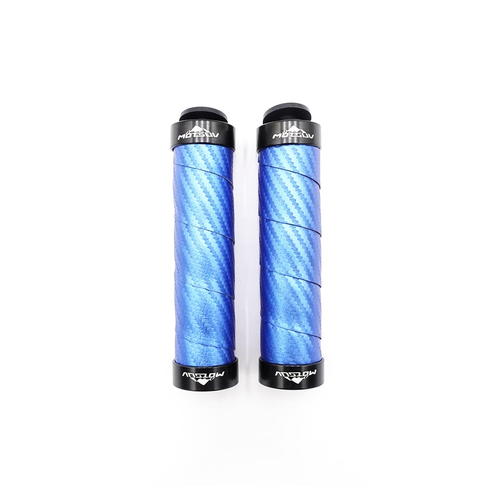 Kék/fekete/piros carbon-style fogantyúk (kék)