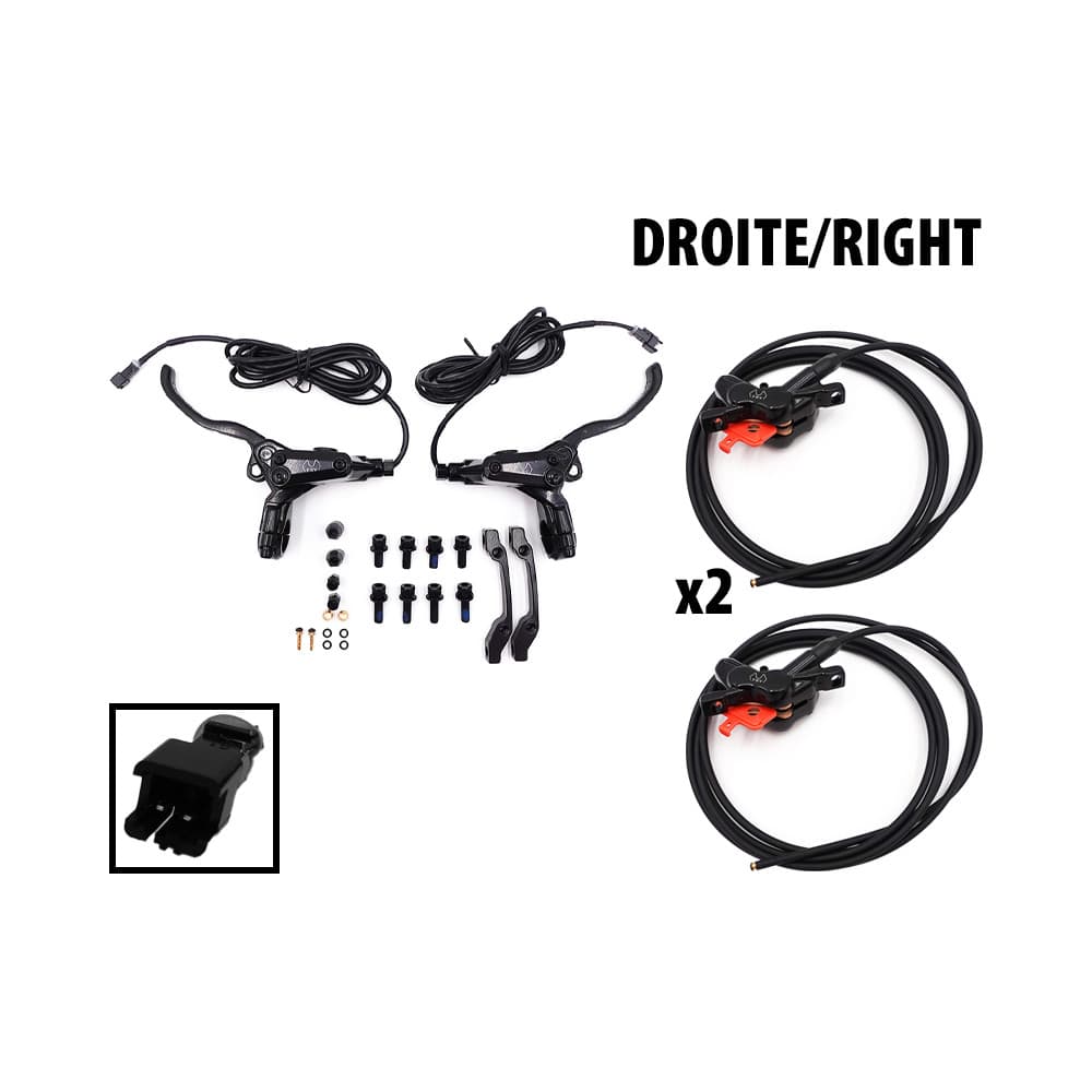 4 dugattyús hidraulikus fékszett Connecteur SM (2 féknyergek hátsó jobb / első bal)