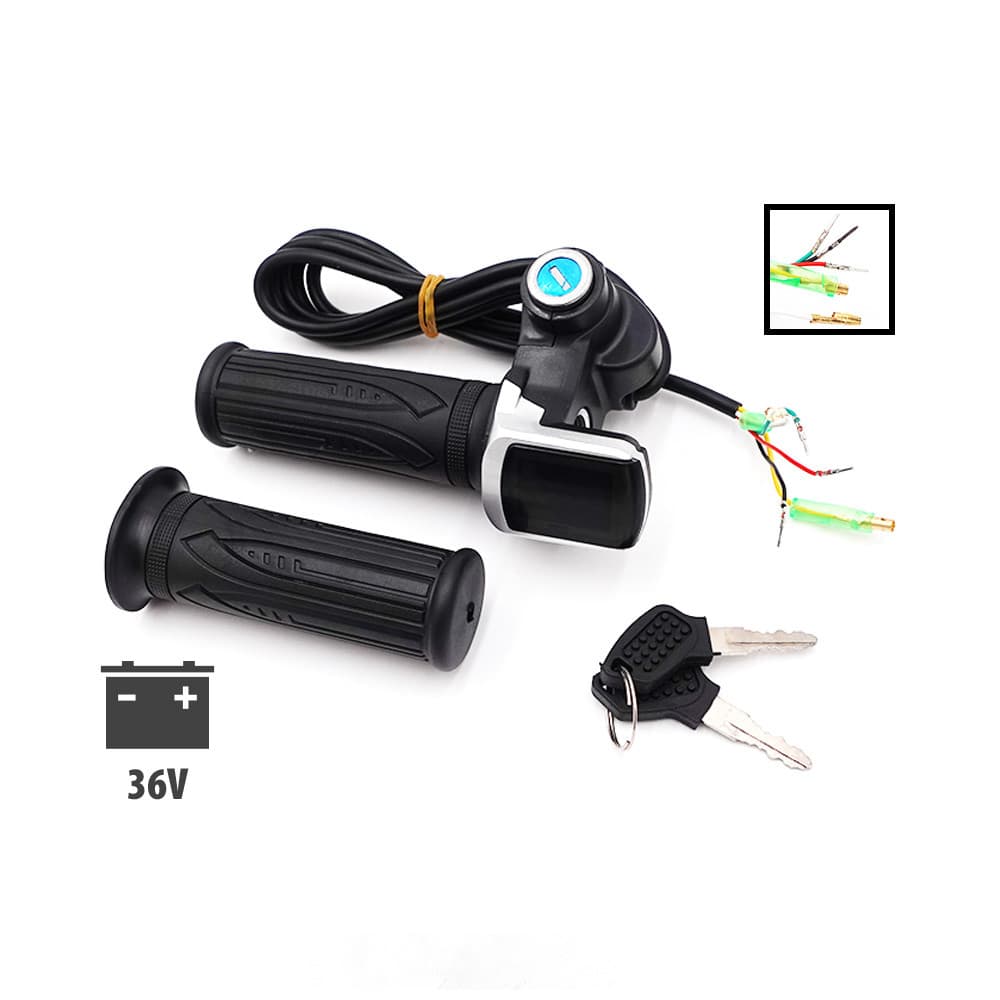 Key-operated Draisienne gázkar fogantyúk + 36V LED kijelző