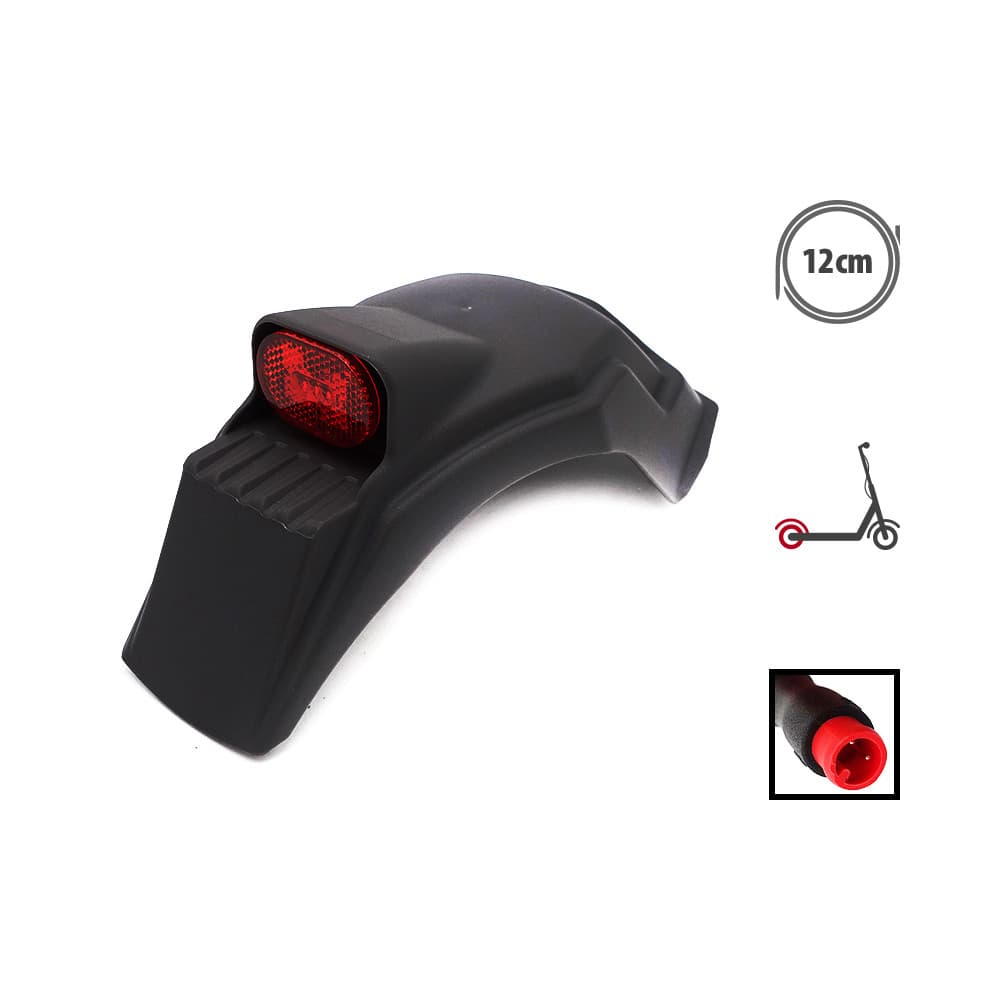 Hátsó sárvédő + LED Dualtron Togo fekete