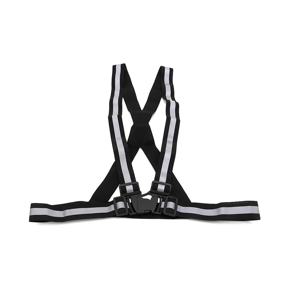 Warning waistcoat + fényvisszaverő strips - fekete