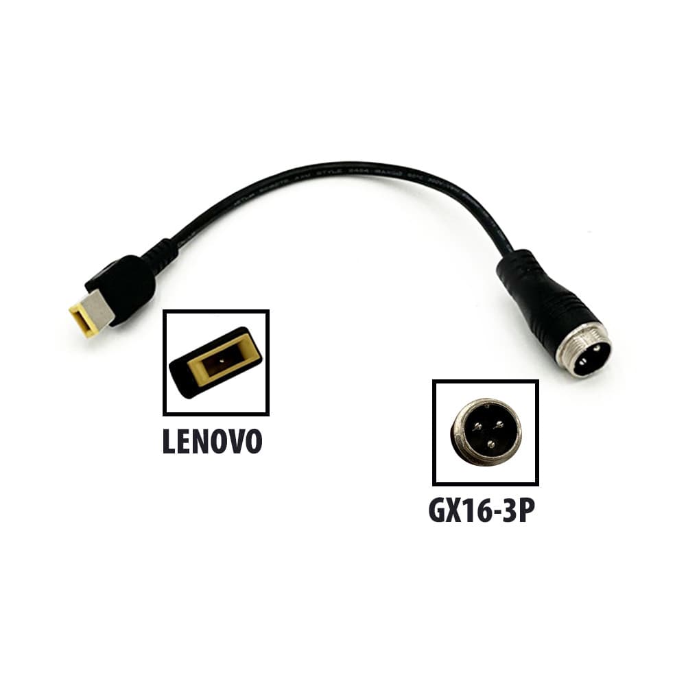 GX16-3P to Lenovo plug adapter