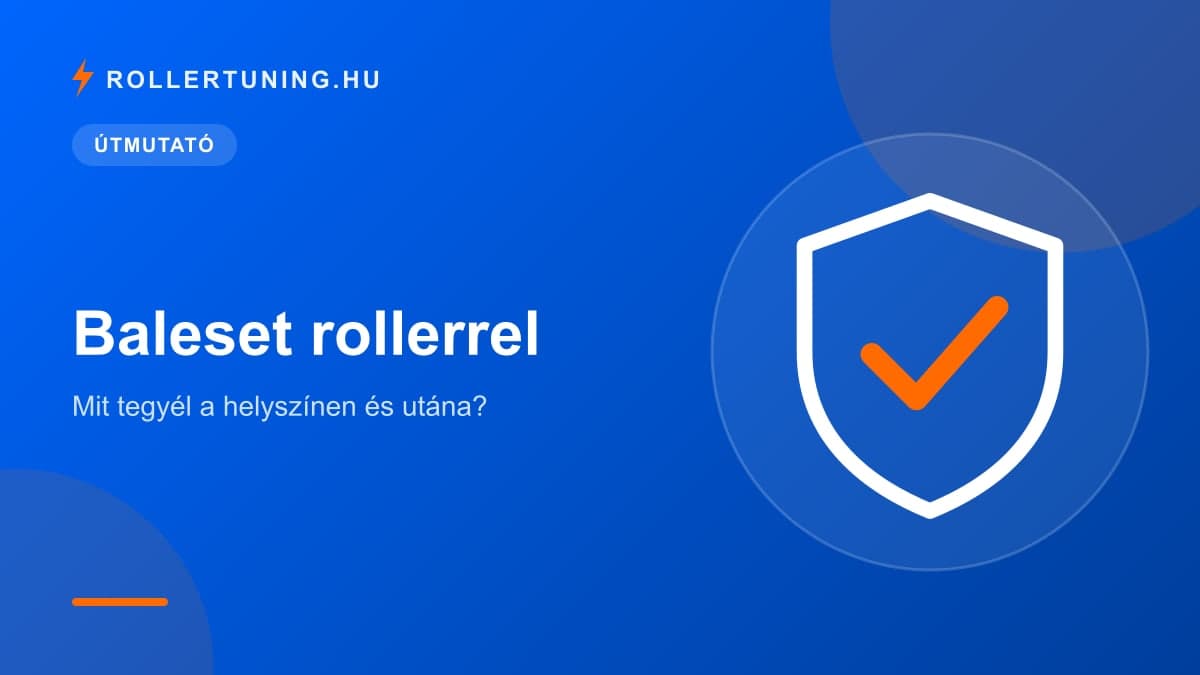 Baleset rollerrel: mit tegyél a helyszínen és utána? – illusztráció
