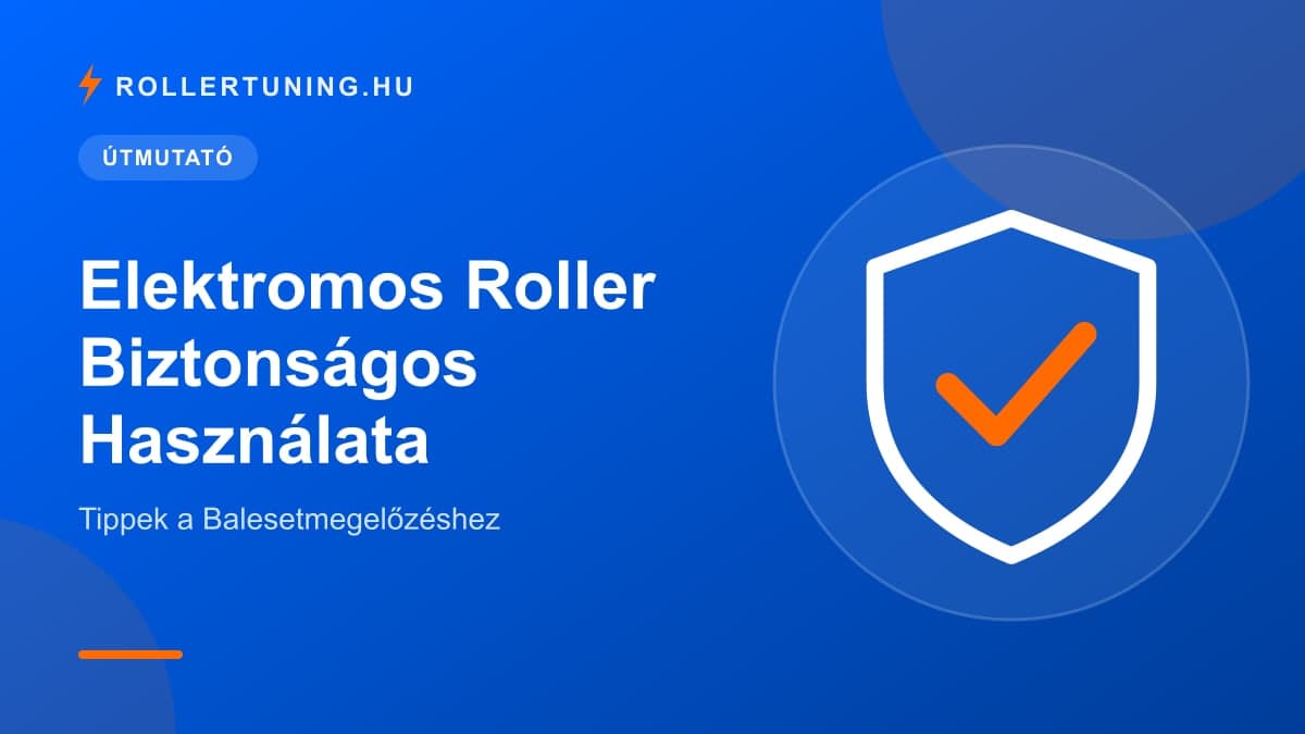 Elektromos Roller Biztonságos Használata – Tippek a Balesetmegelőzéshez – illusztráció