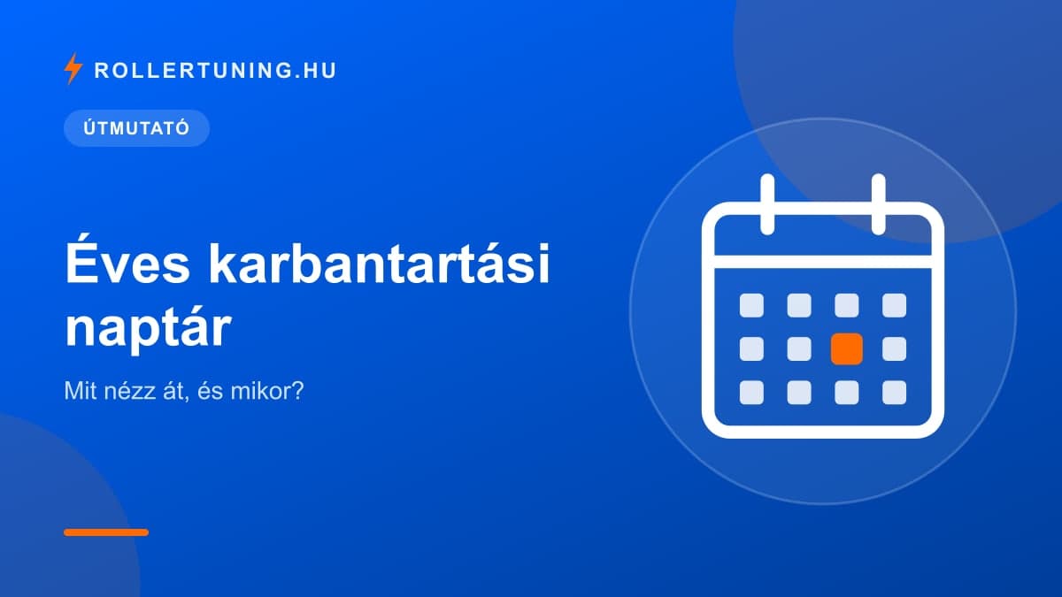 Éves karbantartási naptár: mit nézz át, és mikor? – illusztráció