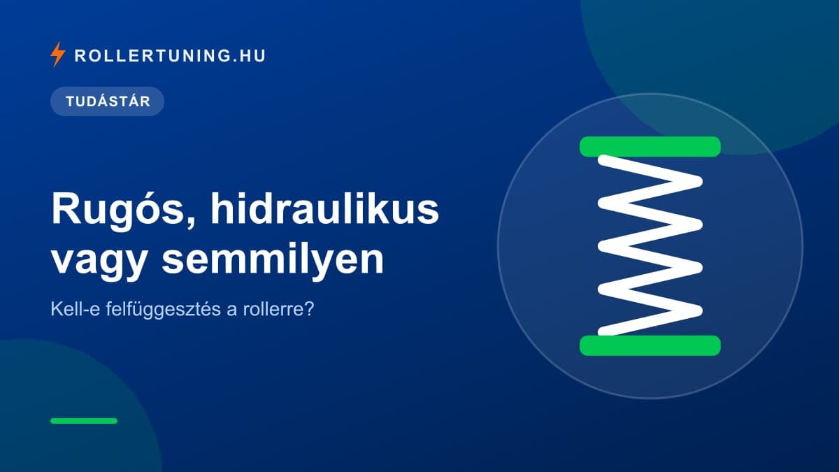 Rugós, hidraulikus vagy semmilyen – kell-e felfüggesztés a rollerre? – illusztráció