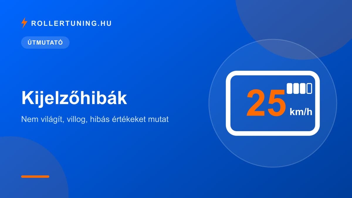 Kijelzőhibák: nem világít, villog, hibás értékeket mutat – illusztráció