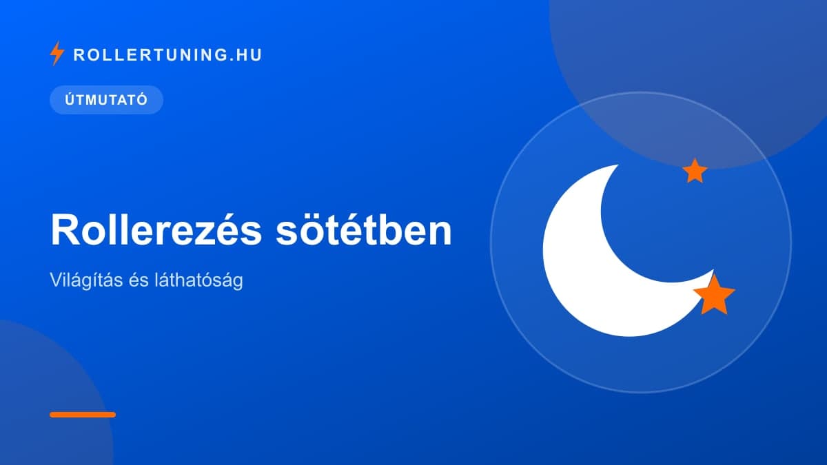 Rollerezés sötétben: világítás és láthatóság – illusztráció