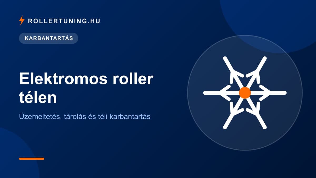 Elektromos roller télen: üzemeltetés, tárolás és téli karbantartás – illusztráció